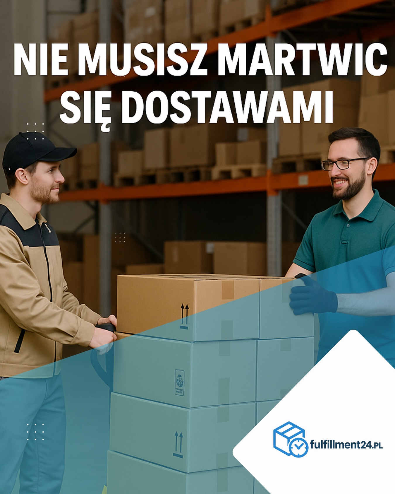 🚚 Nowa dostawa? Zajmiemy się wszystkim.
✔ Przyjmujemy towar od dostawców
✔ Sprawdzamy zgodność z zamówieniem
✔ Zgłaszamy wszelkie nieprawidłowości
✔ Wprowadzamy produkty do systemu
Z fulfillment24 możesz skupić się na sprzedaży, a nie na rozładowywaniu palet.
#Fulfillment24 #LogistykaEcommerce #PrzyjmowanieDostaw #ObsługaSklepu #EcommercePolska #Magazynowanie #KontrolaTowaru #SklepInternetowy