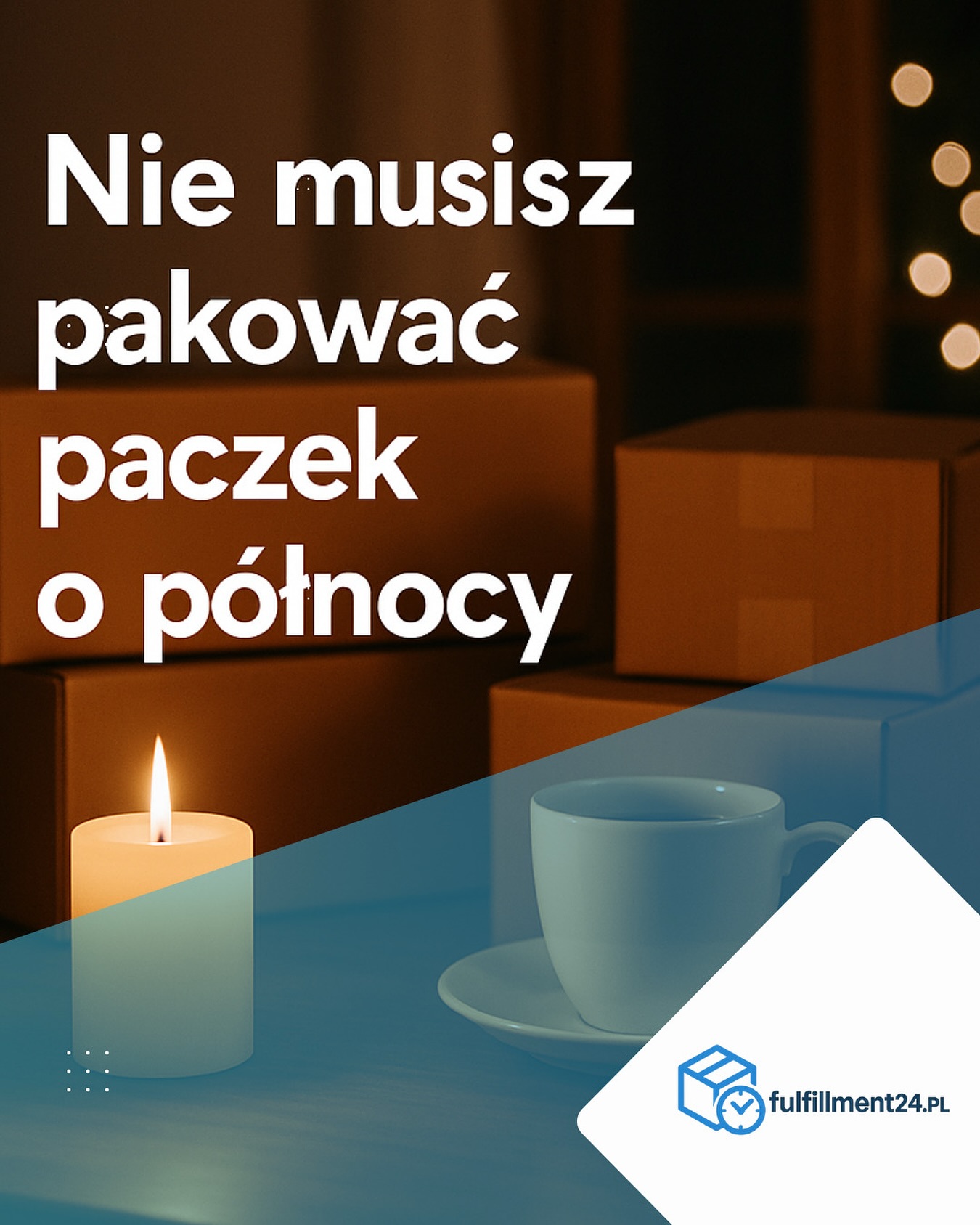 📦 Kiedyś wieczory spędzałeś przy taśmie klejącej i stosie kartonów.
Dziś możesz je spędzać z bliskimi, bo my zajmujemy się pakowaniem, wysyłką i zwrotami.
Z fulfillment24 odzyskujesz czas, spokój i wolne noce.
#Fulfillment24 #LogistykaEcommerce #WolneWieczory #ObsługaSklepu #EcommercePolska #SprzedażOnline #OutsourcingLogistyki #Pakowanie #SklepInternetowy